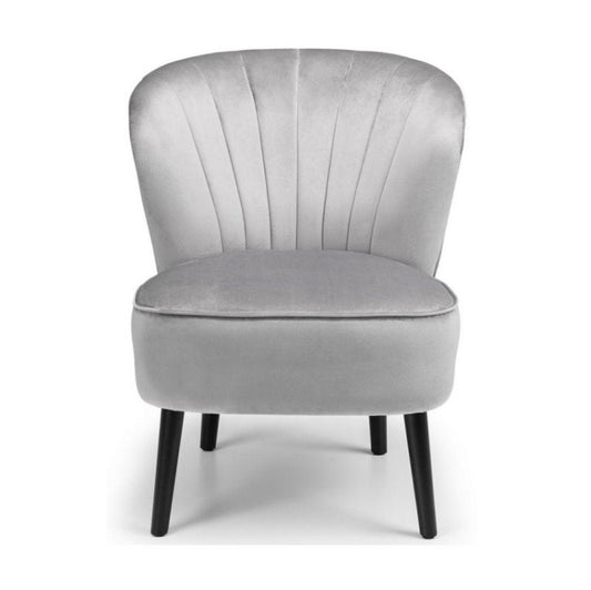 Rochelle accent chair - grey velvet | Manor Interiors