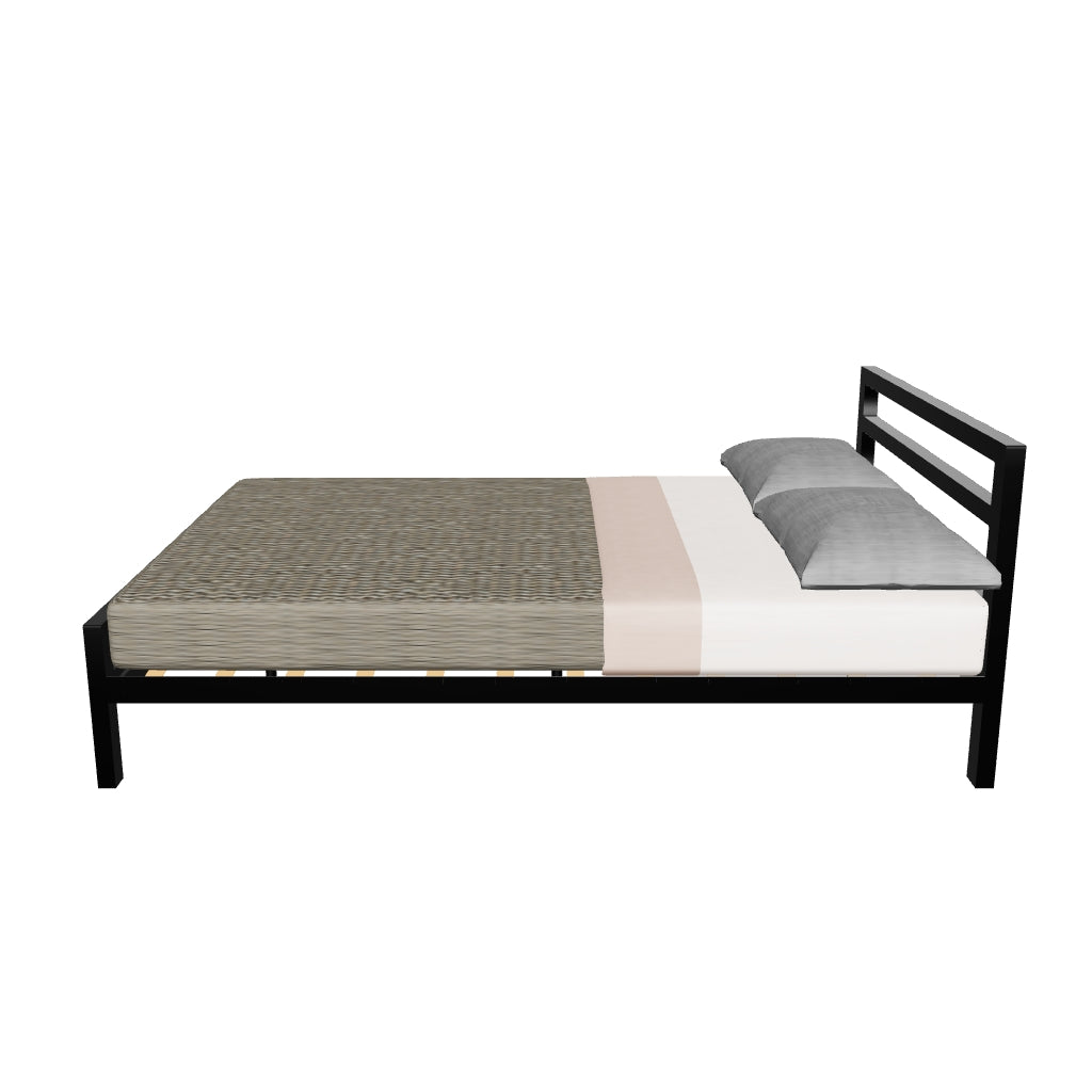 City Block Black Metal Bed
