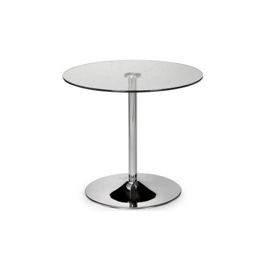 Kas glass pedestal dining table | Manor Interiors
