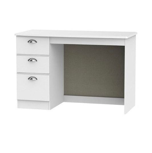 Louvre dressing table - white with left drawers | Manor Interiors