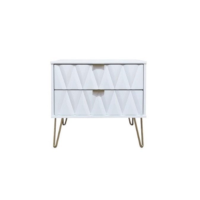 Mikado bedside - white | Manor Interiors