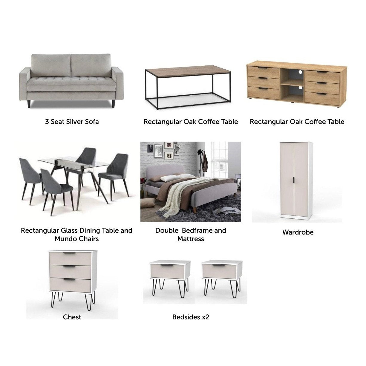 Oakwood furniture package products | Manor Interiors