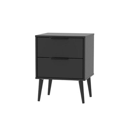 Xandu bedside - black | Manor Interiors