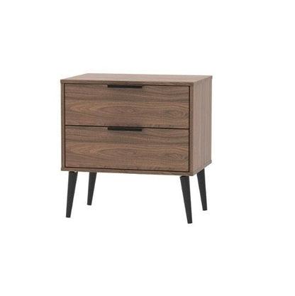 Xandu bedside - walnut | Manor Interiors